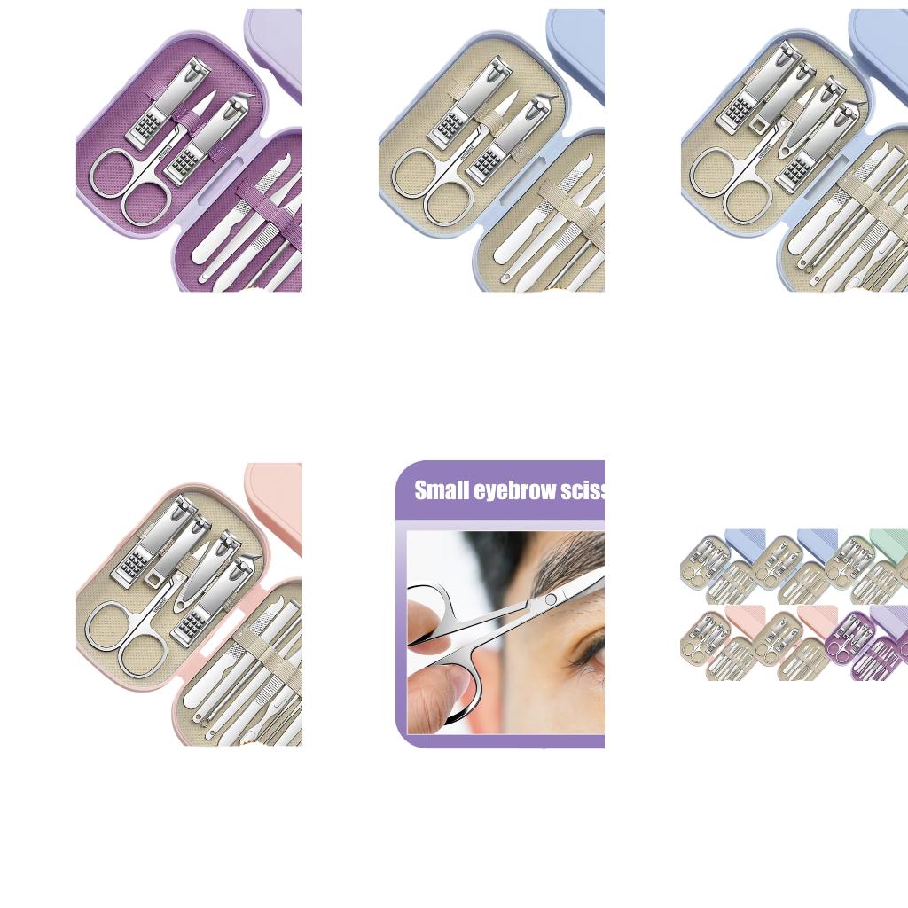 Gardening Tools Essential - Mehrzweck-Maniküre-Nagelknipser, Stahl-Nagelpflegewerkzeug mit Aufbewahrungstasche, geeignet für
