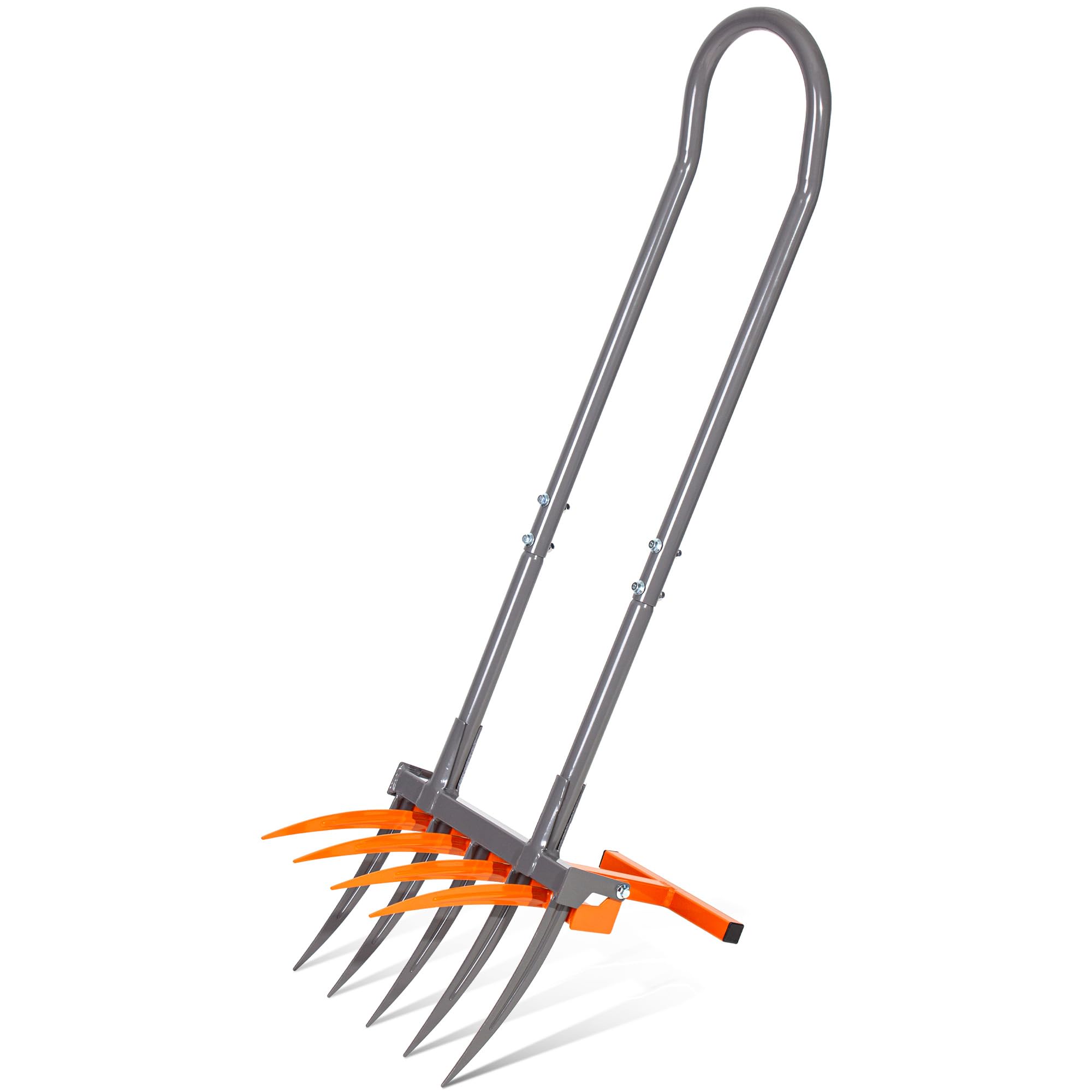 Spade Digging Fork - Breite Gabel, Hochleistungs-9-Zinken-Handgabel, 2-in-1-Grubber, Industriequalität, Metallgriff,